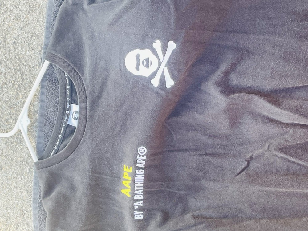 Bathing Ape Aape Yellow Graphic Tee