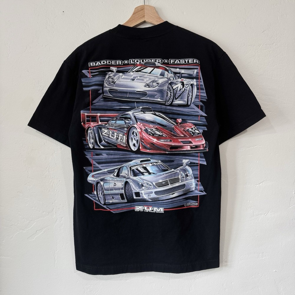 Vintage 1999 ZUM Speed McLaren F1 GTR Benz CLK Porsche 911 GT1 Car Tee
