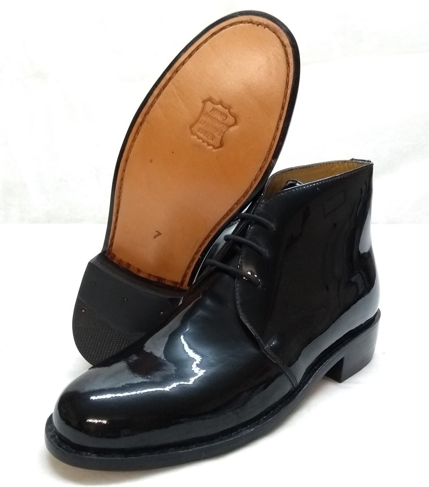British Army Patent Leather Parade Boots for Officers by George Boots