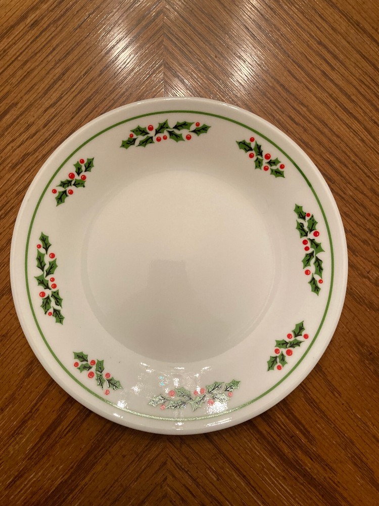 Corning by Corelle WINTER HOLLY Green Band 6.75
