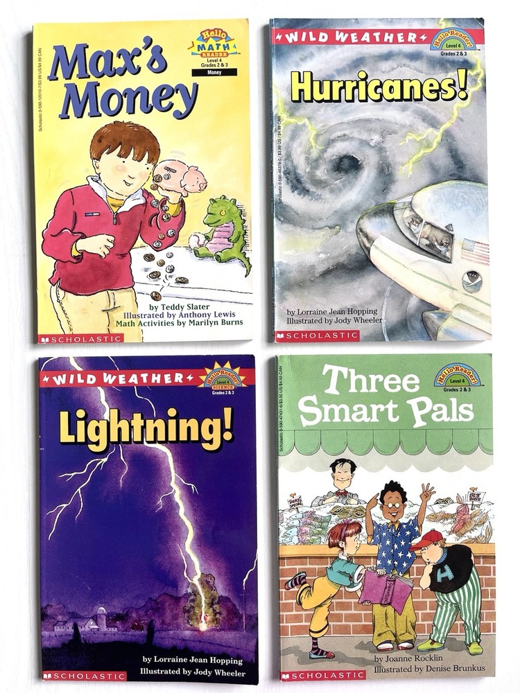 VTG Scholastic Early Learning Level 4 Reading, Grades 2 & 3 Book Lot, Set of 4