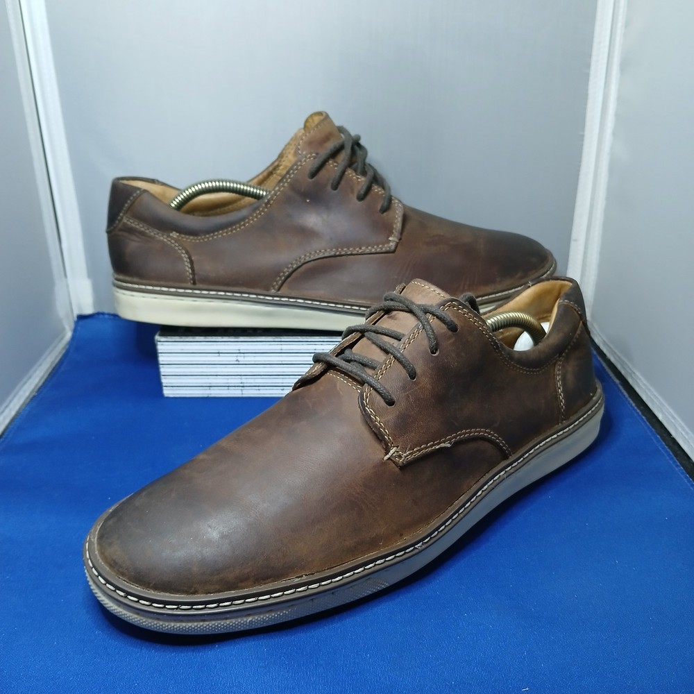 Johnston & Murphy McGuffey Derby Oxford Shoes Sneakers Men's 10.5M Brown Nubuck