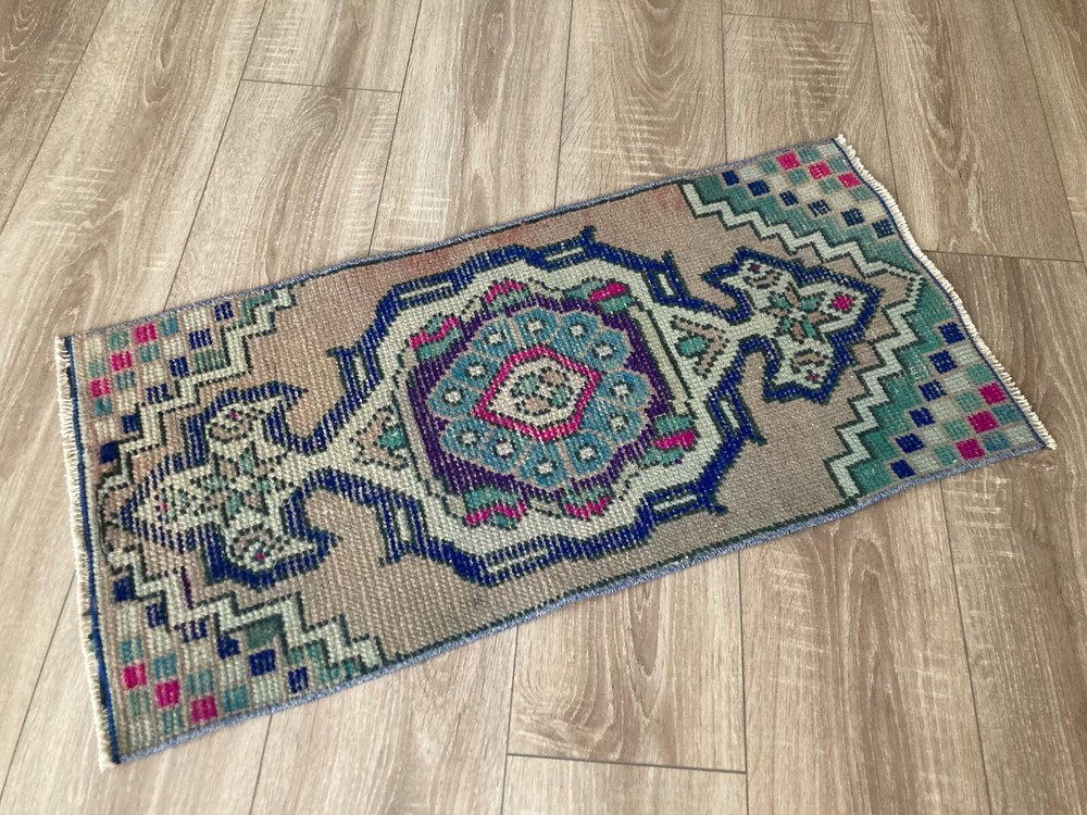 Carpet Art, Boho Deco, Handmade Rug, Home Decor, Carpet, Wool Rug 1,3 x 2,8 ft