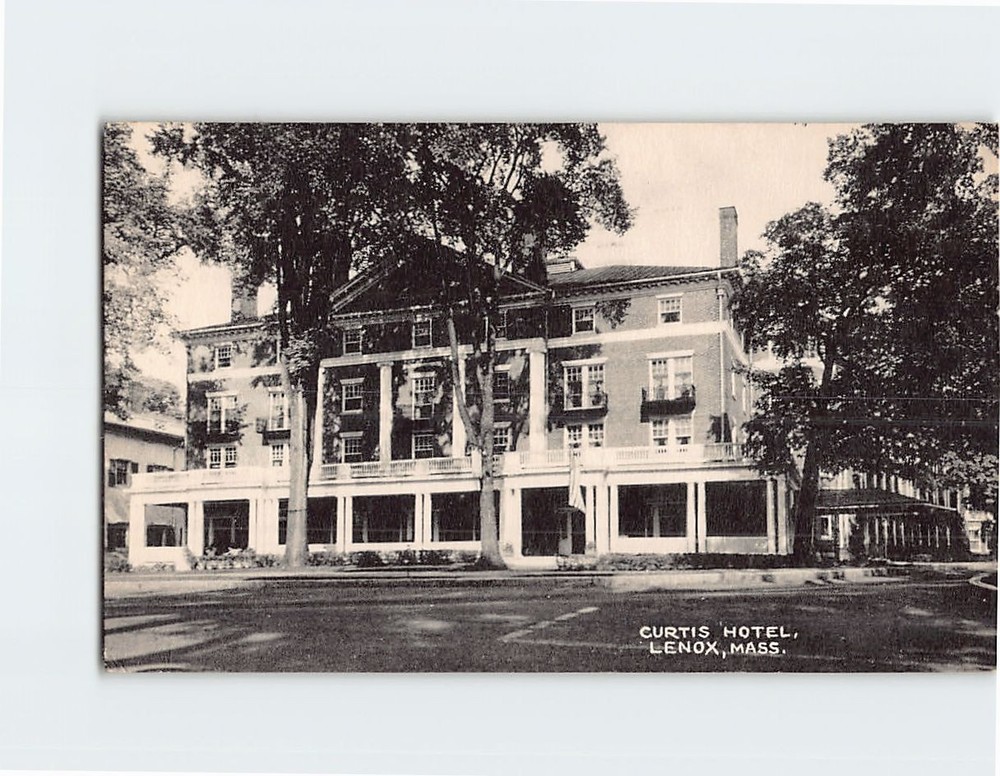 Postcard Curtis Hotel Lenox Massachusetts USA