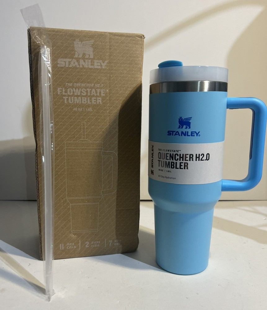 Stanley Adventure Quencher H2.0 Flowstate Tumbler 40 oz - POOL BLUE - RARE