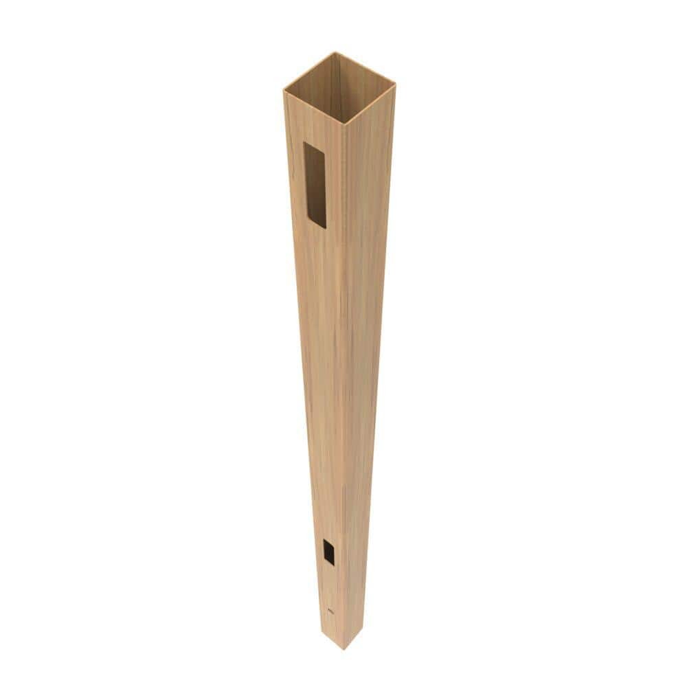 5x5x108 Horizontal Vinyl Fence End Post in Cypress