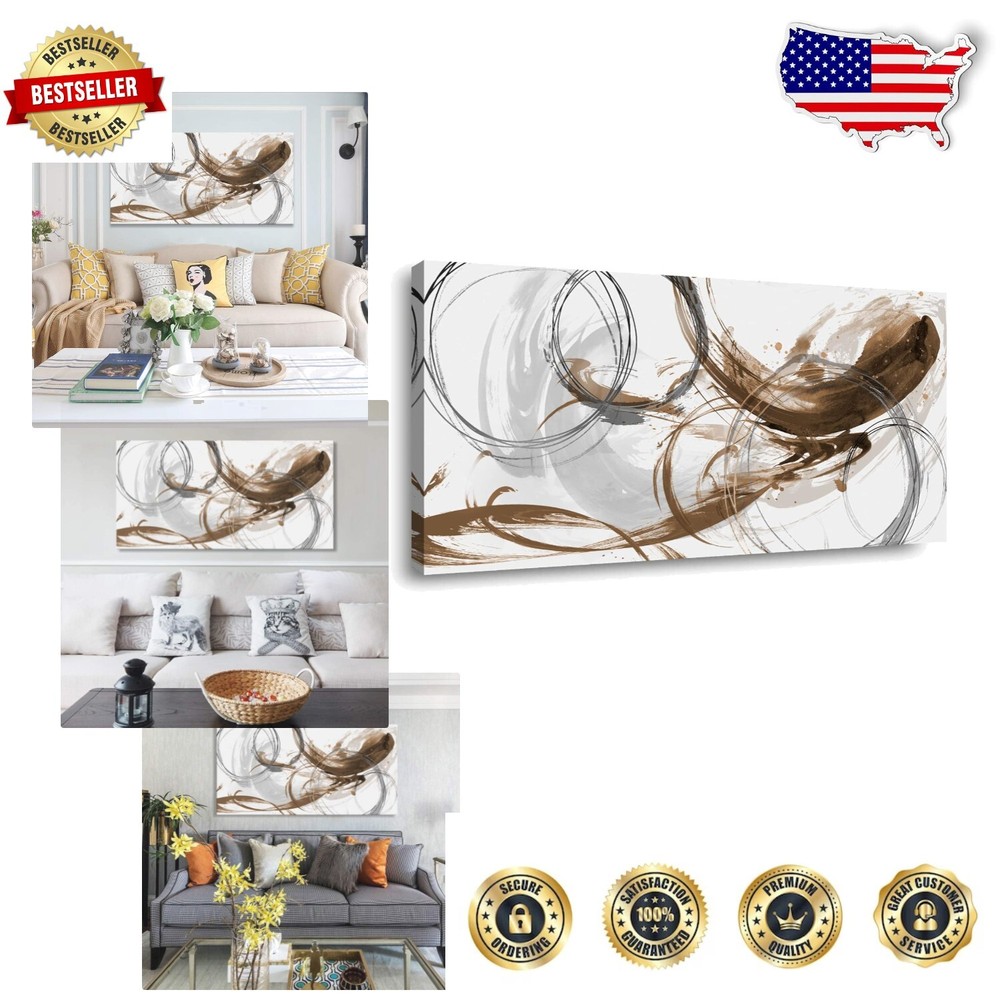 Abstract Graffiti Canvas Wall Art 40x20 for Modern Living Room Decor  -image