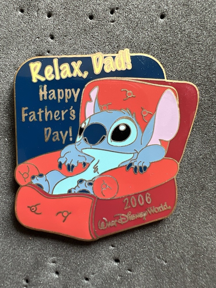 LE 2500 Disney Stitch Relax Dad 2006 Father's Day Pin Walt Disney World