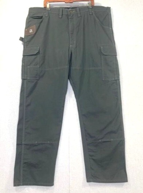 NWT Wrangler Riggs Workwear Olive Ripstop Ranger Relaxed Fit 46x32 Cargo Pants