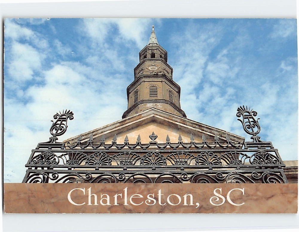 Postcard St. Philip's Episcopal Church Charleston South Carolina USA