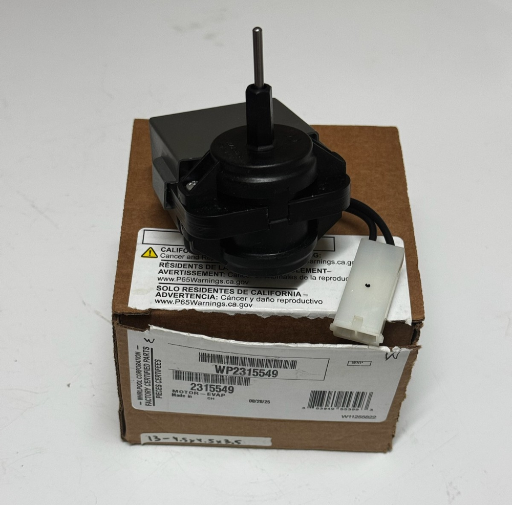 WP2315549 OEM Whirlpool Brands Refrigerator Evaporator Motor *NEW*
