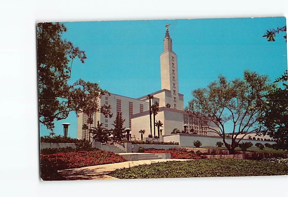 Postcard Los Angeles Temple The Church of Jesus Christ of Latter Day Saints CA