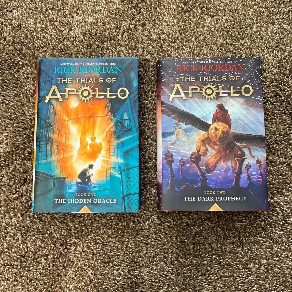 Trials of Apollo Book 1 & 2  Rick Riordan Hardcover  Hidden Oracle Dark Prophecy