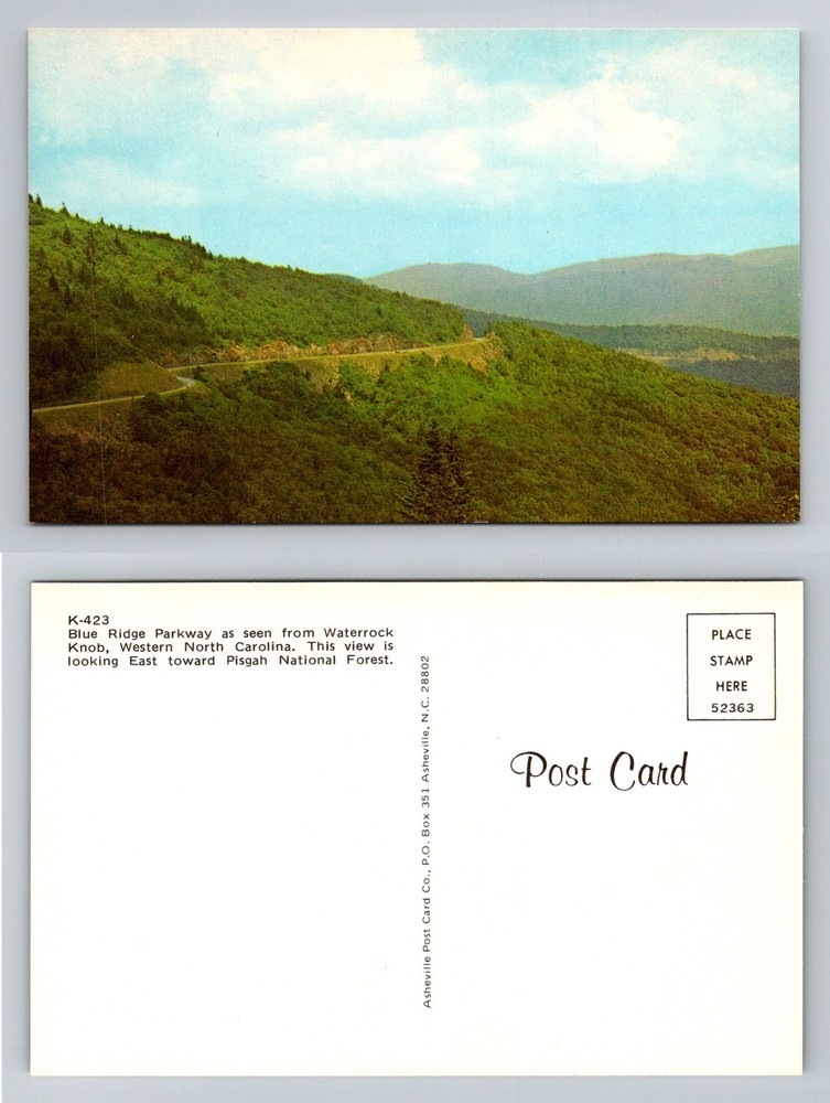 Asheville NC-North Carolina, Blue Ridge Parkway Pisgah Forest Vintage Postcard