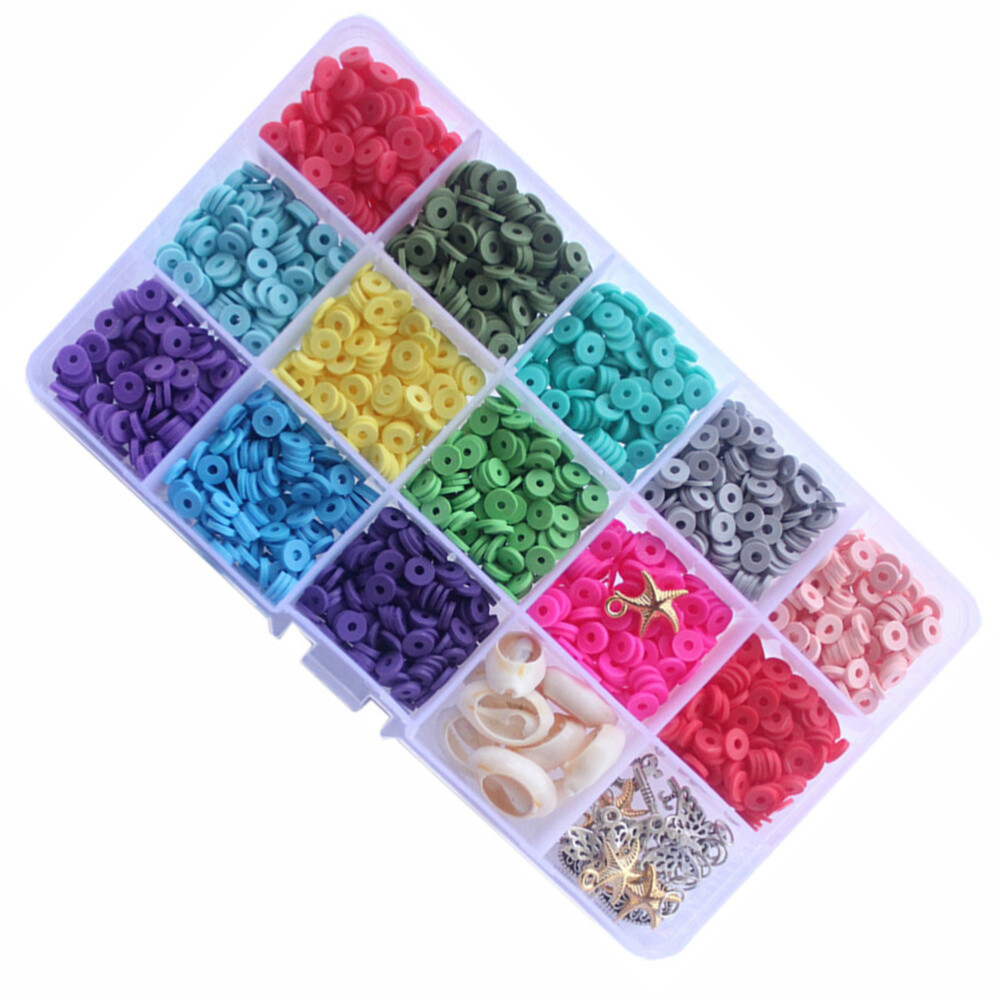 Pulsera de cuentas de arcilla para collar accesorios decoración pulseras kit