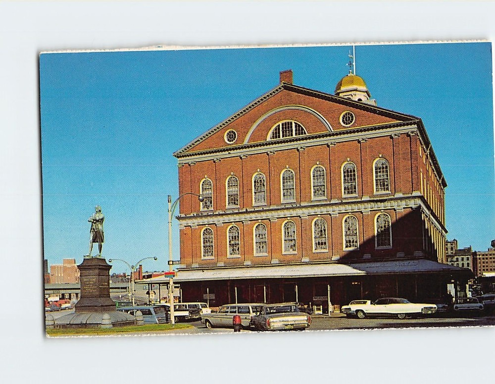 Postcard Faneuil Hall Boston Massachusetts USA