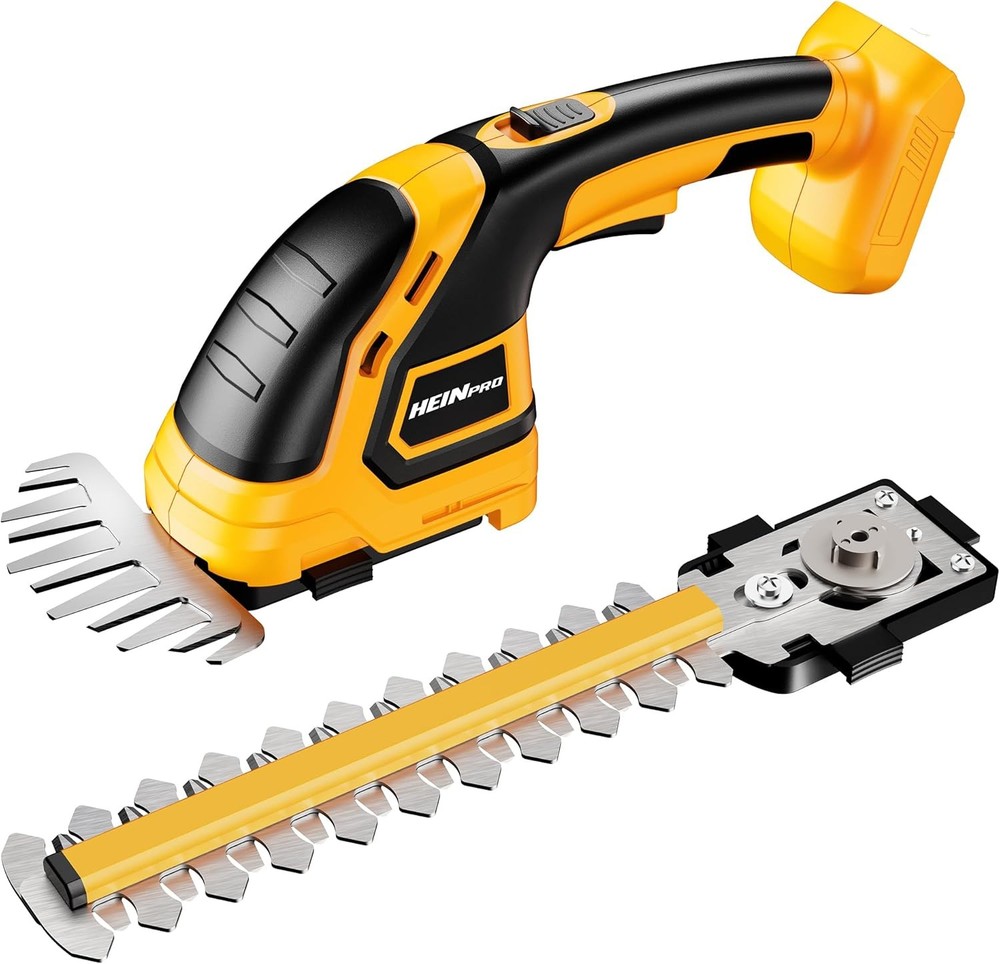 Cordless Hedge Trimmer in Yellow Battery and Charger Sold Separately