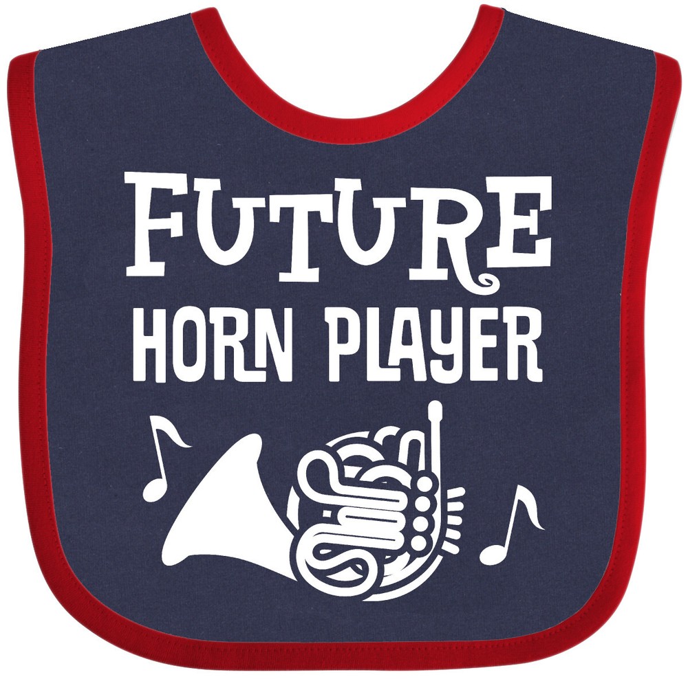 Inktastic Future French Horn Player Childs Music Gift Baby Bib Musical Cute Hws