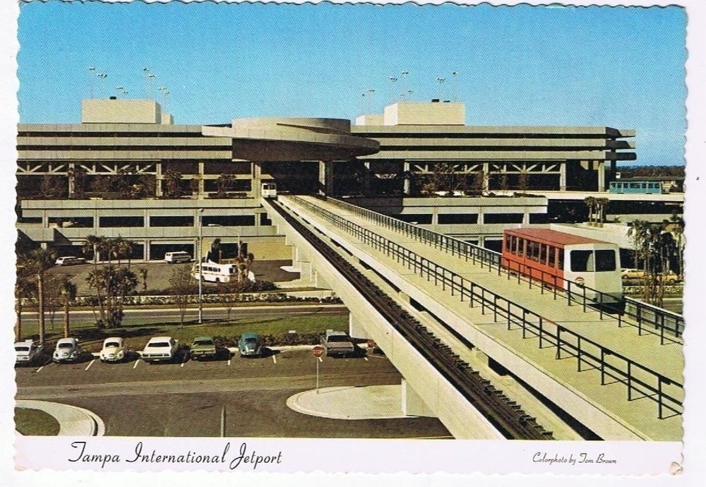 Florida Postcard Tampa International Airport Jetport Terminal