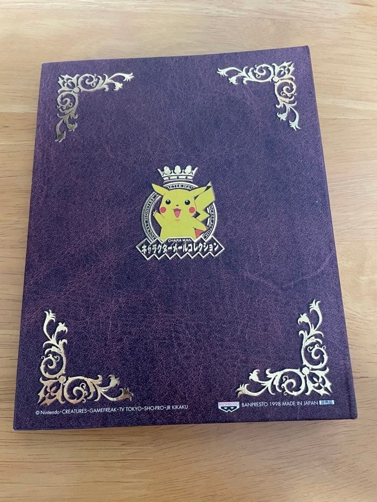 Pokemon Banpresto Character Mail Collection File binder 1990's Super Rare  Japan