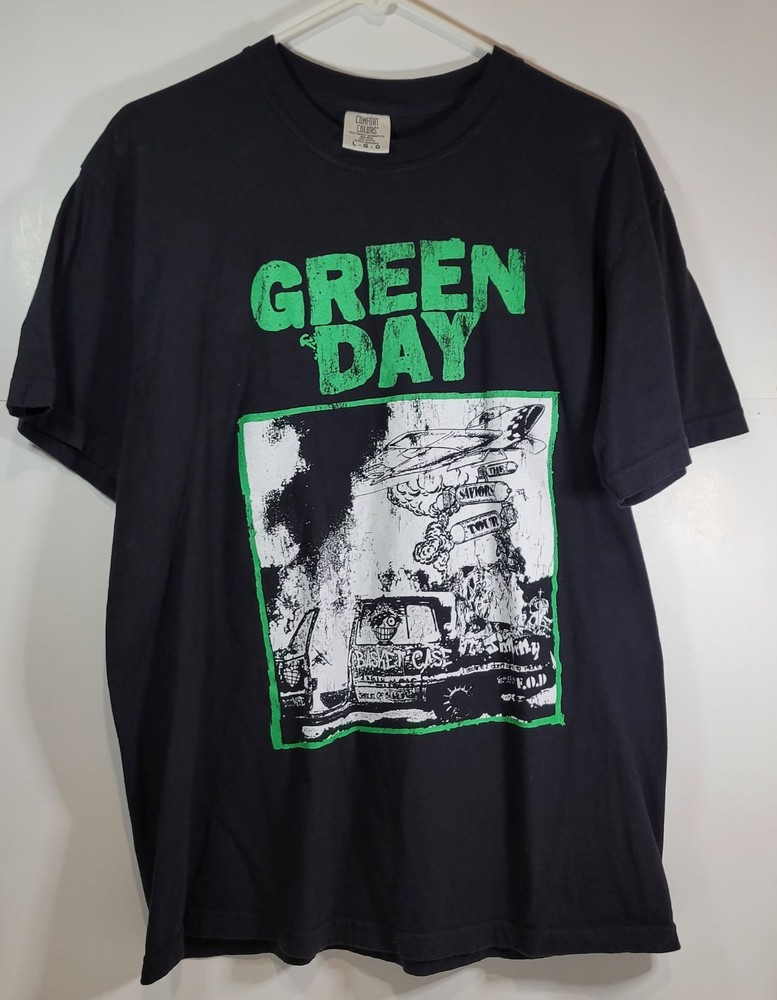 Official Green Day Shirt Saviors 2024 North America Tour Dates Comfort Colors
