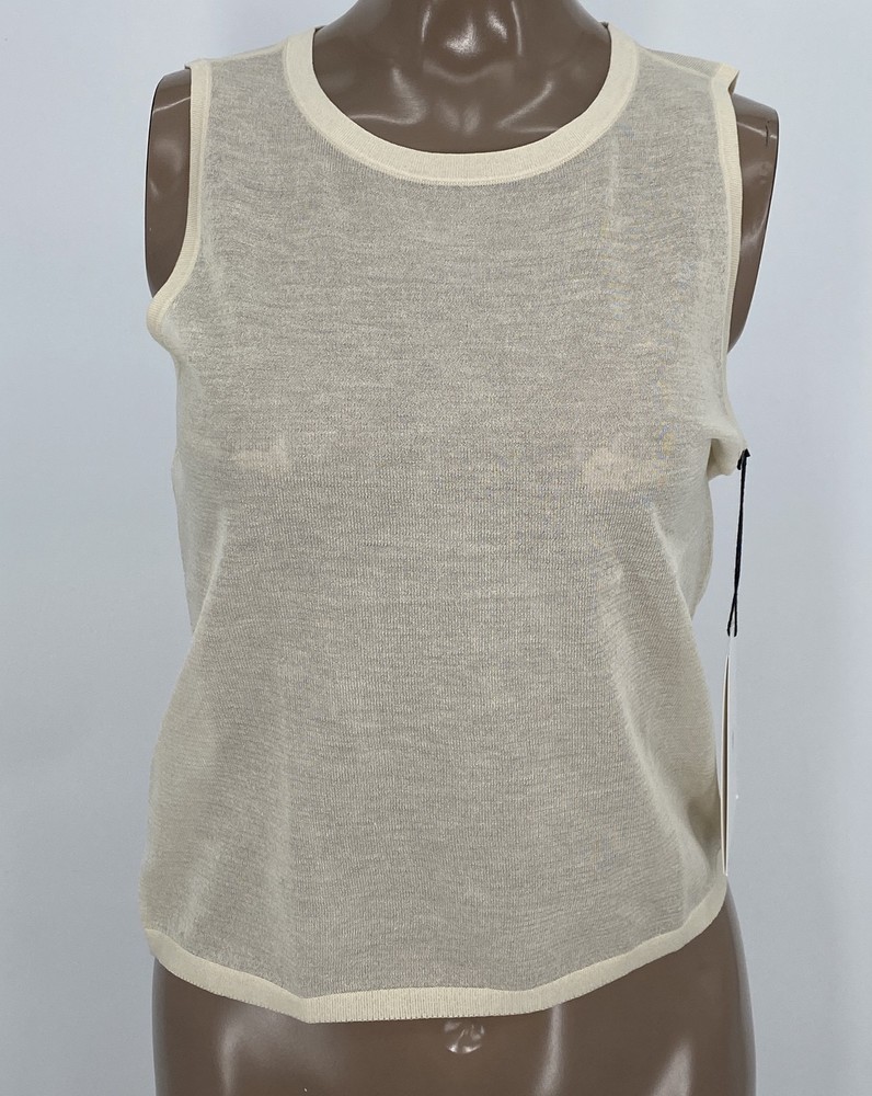 SIR. Womens Tank Top Shell Size 1 Small Peregrine Sleeveless Sheer Stretch Knit