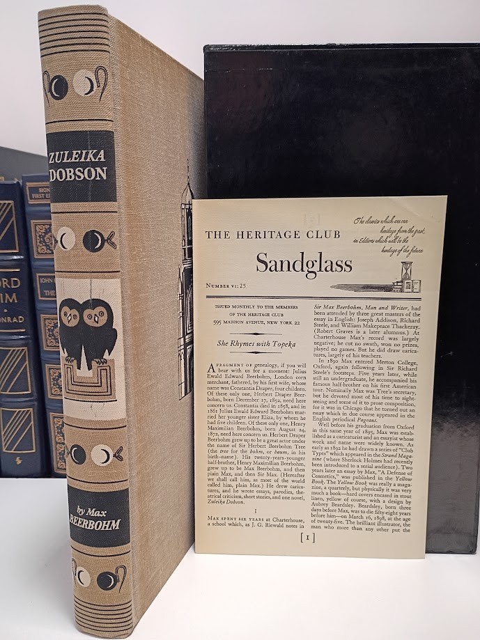 Zuleika Dobson Oxford Love Story Heritage Press 1960 Max Beerbohm Satire VG+