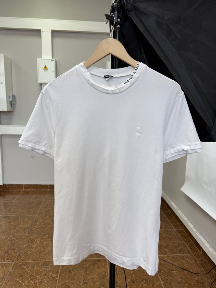🇮🇹 Vintage 90s Versace Collection T-Shirt Y2K Rare size L/XL color White
