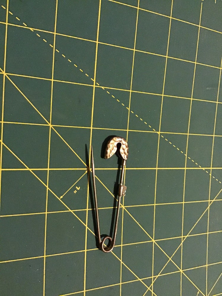 CHAN LUU  925 Sterling Silver SAFETY PIN Dangle Charm Pin Brooch