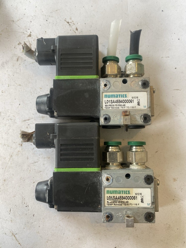 Lot Of 2 Numatics L01SA4594000061 Solenoid Valve,