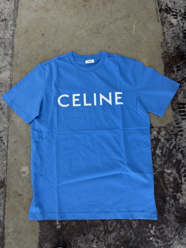 *AUTHENTIC* Celine Blue T-shirt New With Tags