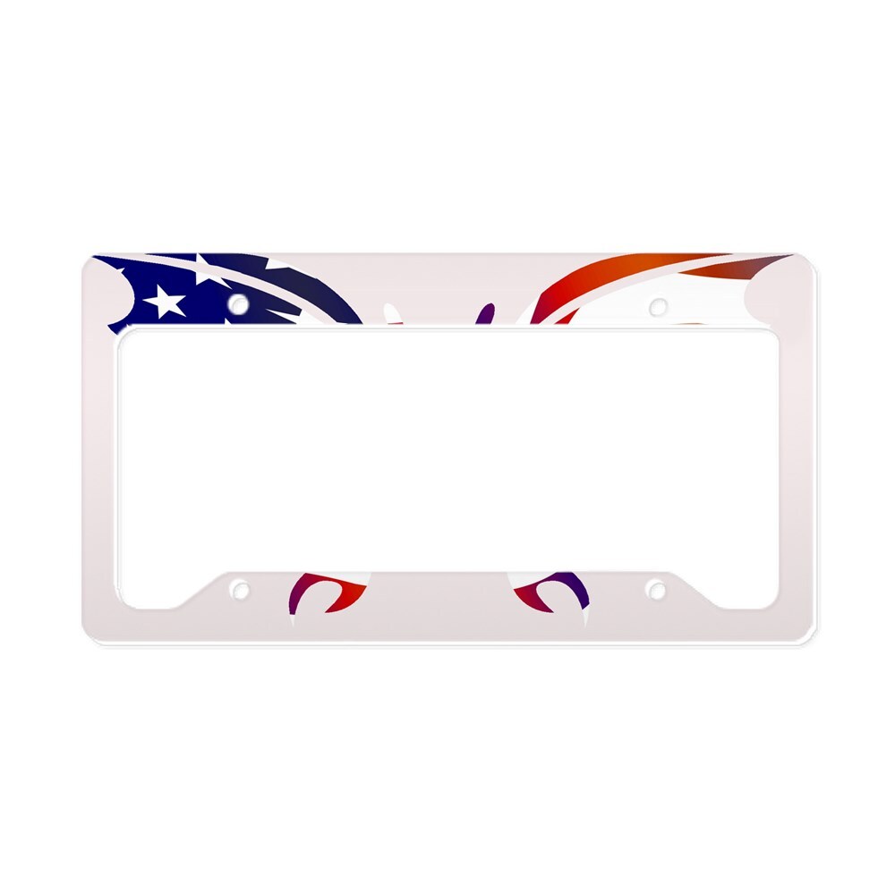 CafePress USA Patriot Butterfly License Plate Holder License Frame (1310937150)