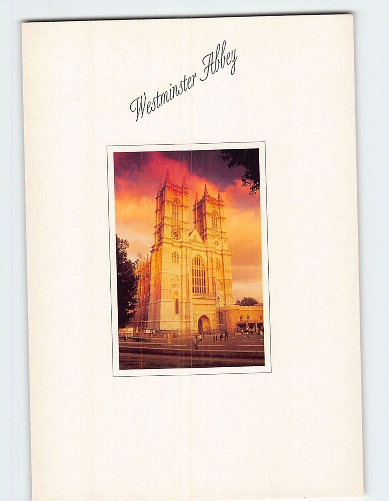 Postcard Westminster Abbey London England