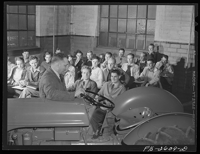 Ames Iowa Iowa State College Agricultural Engineering Class 1942 Tractor