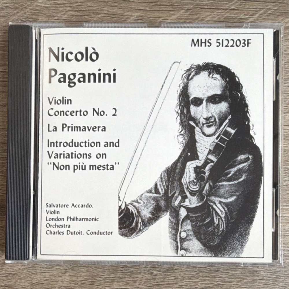 Nicolò Paganini Violin Concerto No. 2 CD MHS 512203 Musical Heritage Classical …