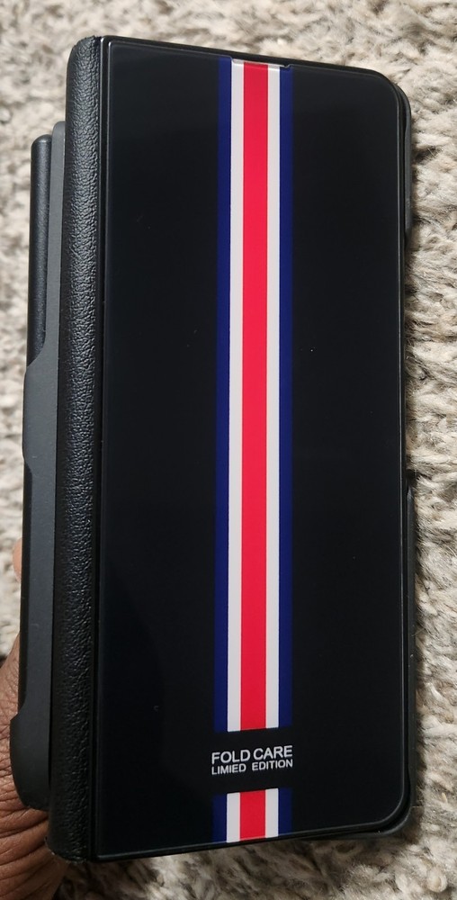 for Samsung Galaxy Z Fold 4 Case with S Pen Holder, Multifunction Genuine Lea...