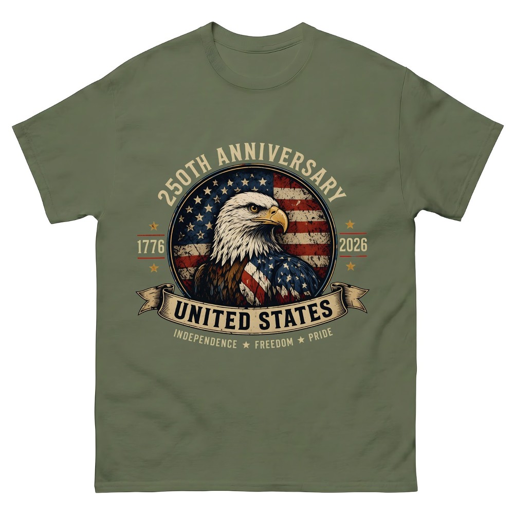 250th-Anniversary-United-States-Shirt,-Patriotic-Eagle-T-Shirt,-America-1776