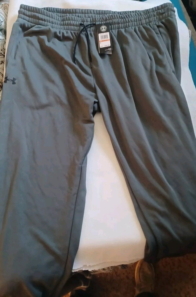 Under Armour Mens Armour Fleece Twist Pants Pitch Gray 3XL