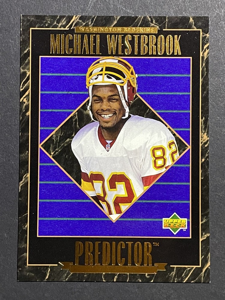 1995 Upper Deck Michael Westbrook Predictor Insert Rookie Card - Redskins
