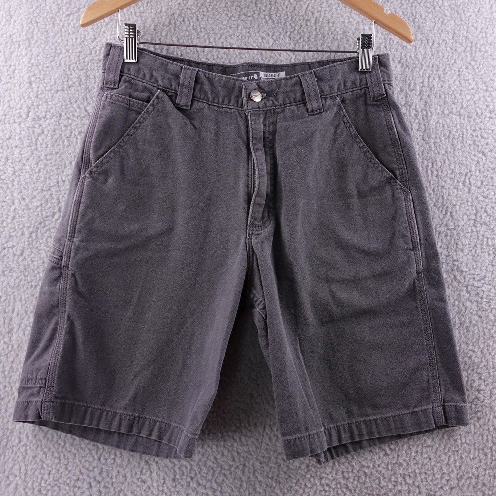 Carhartt Relaxed Fit Cargo Shorts Men's Gray Size 32 Work Utility Y2K Outdoor