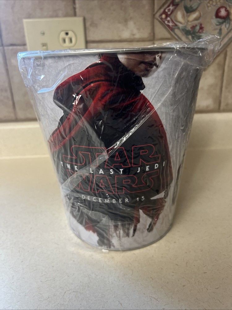 Star Wars The Last Jedi Popcorn Tin Bucket AMC Theater