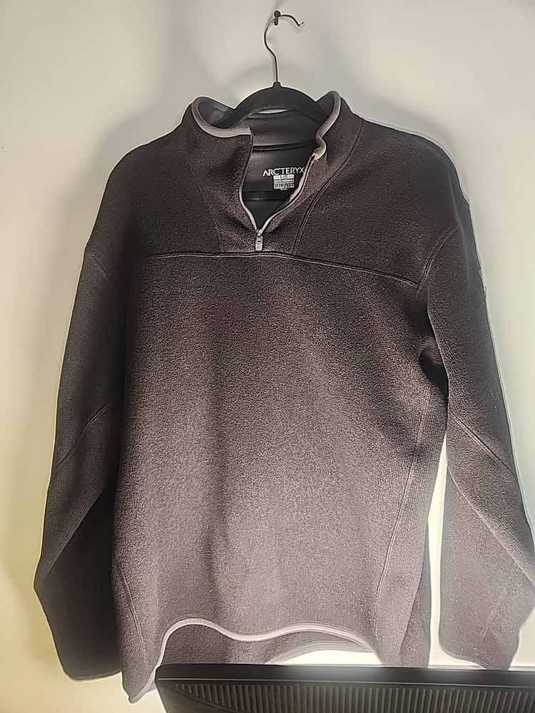Arc’Teryx Covert 1/4 Zip Pullover Sweater Mens Size L Black Fleece Mock Neck