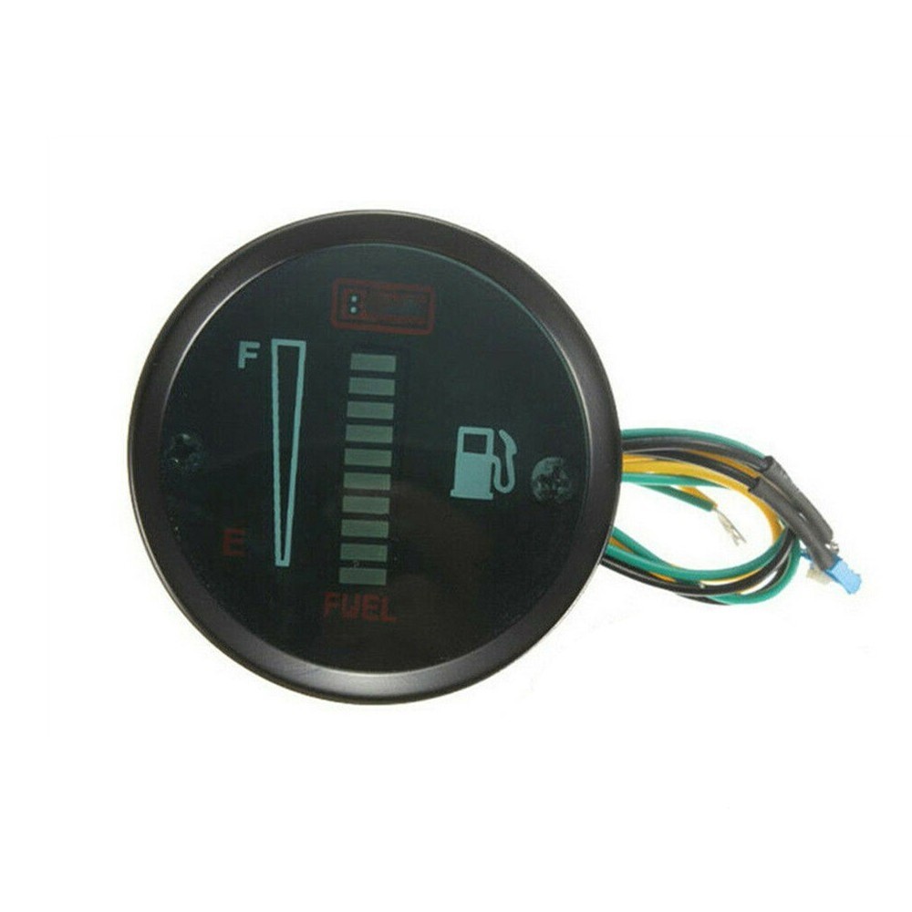 52mm 12V LED Fuel Level Gauge for Accurate Car and Motorcycle Monitoring-image