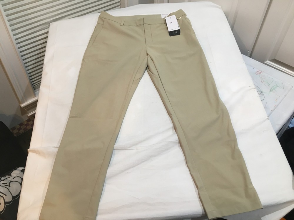 NWT $125.00 Nike Mens Dri-Fit 24.7 PerfectStretch Utility Pants Tan Size 36 x 32