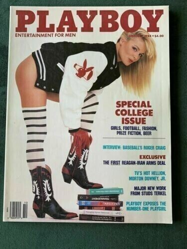 Vintage Playboy Magazine October 1988 College Issue Excellent