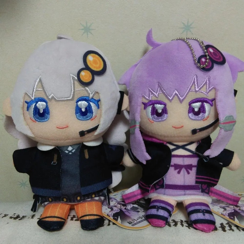 VOCALOMAKETS Yuzuki Yukari Kizuna Akari Plush Toy Nuipurike Set of 2 Fukuya NEW
