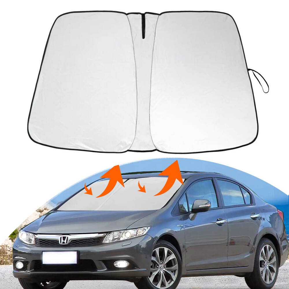 Foldable Car Sun Visor Window Windshield Sun Shade Cover For 06-2011 Honda Civic