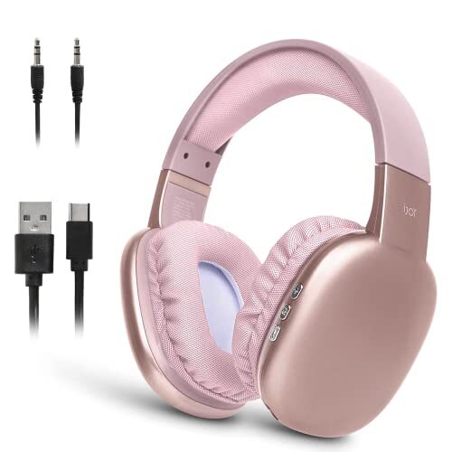 iJoy Ultra Wireless Over-Ear Headphones with Mic and Rechargeable Battery