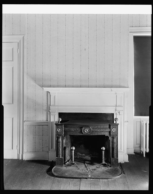 Photo:Middleburg Virginia Rogers House 1930s Interior Fireplace Andirons