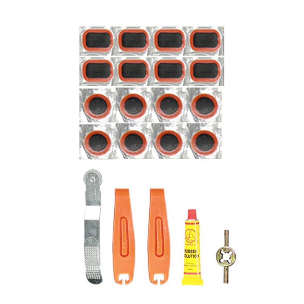 Bike Flat Tire Repair Kit Tool Kit Bicycle Cycling Bike Rubber Glue  Lever6675